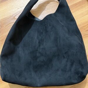 GAP Black Suede Hobo Bag